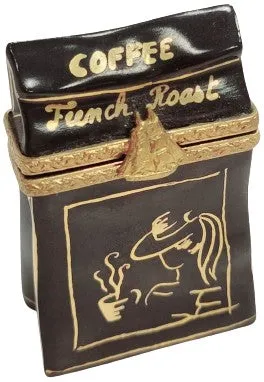 French Roast Coffee Sack and Beans
