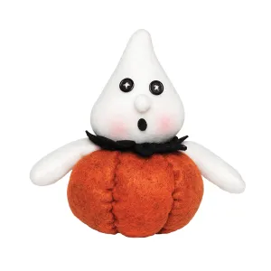 Ghost in Pumpkin Figurine