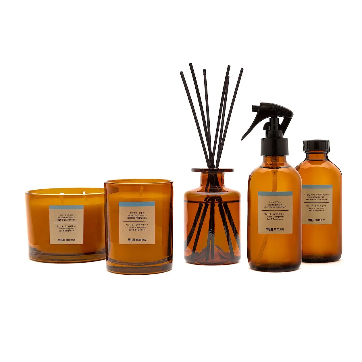 Glass Candle - Water & Bergamot (1 Wick)