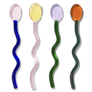 Glass Cocktail Stirrer Set - Multi