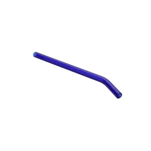 Glass Drinking Bent Straw, Royal Blue, 8mm