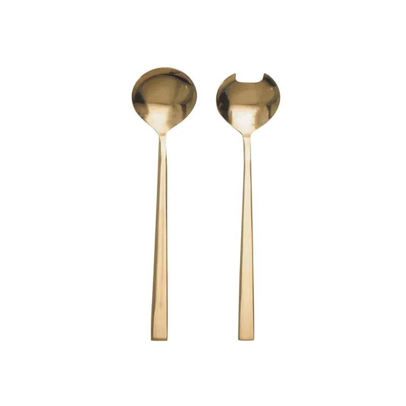 Gold Salad Servers 2pc