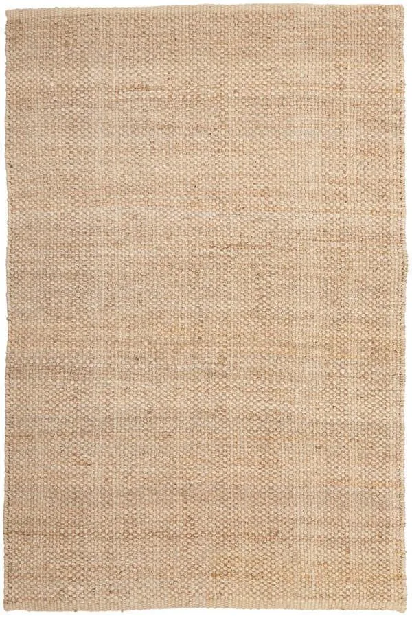 Hand-spun Basket Weave Rug - Natural
