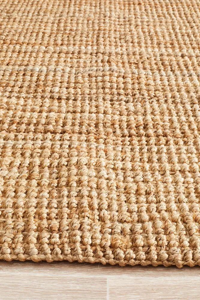 Hand-spun Jute Rug - Natural