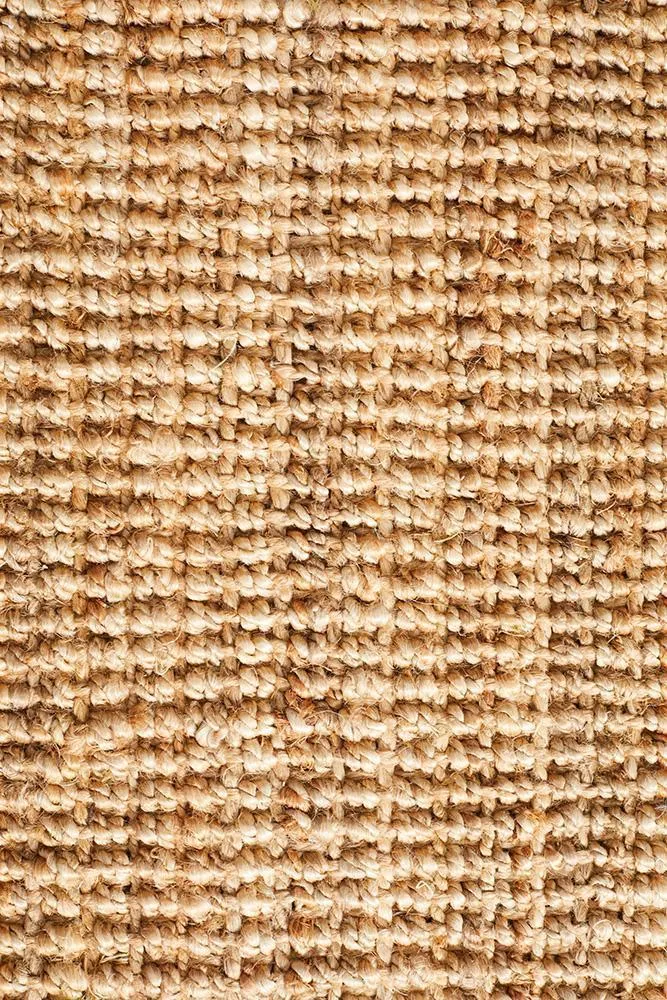 Hand-spun Jute Rug - Natural