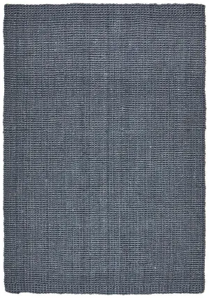 Hand-spun Jute Rug - Navy