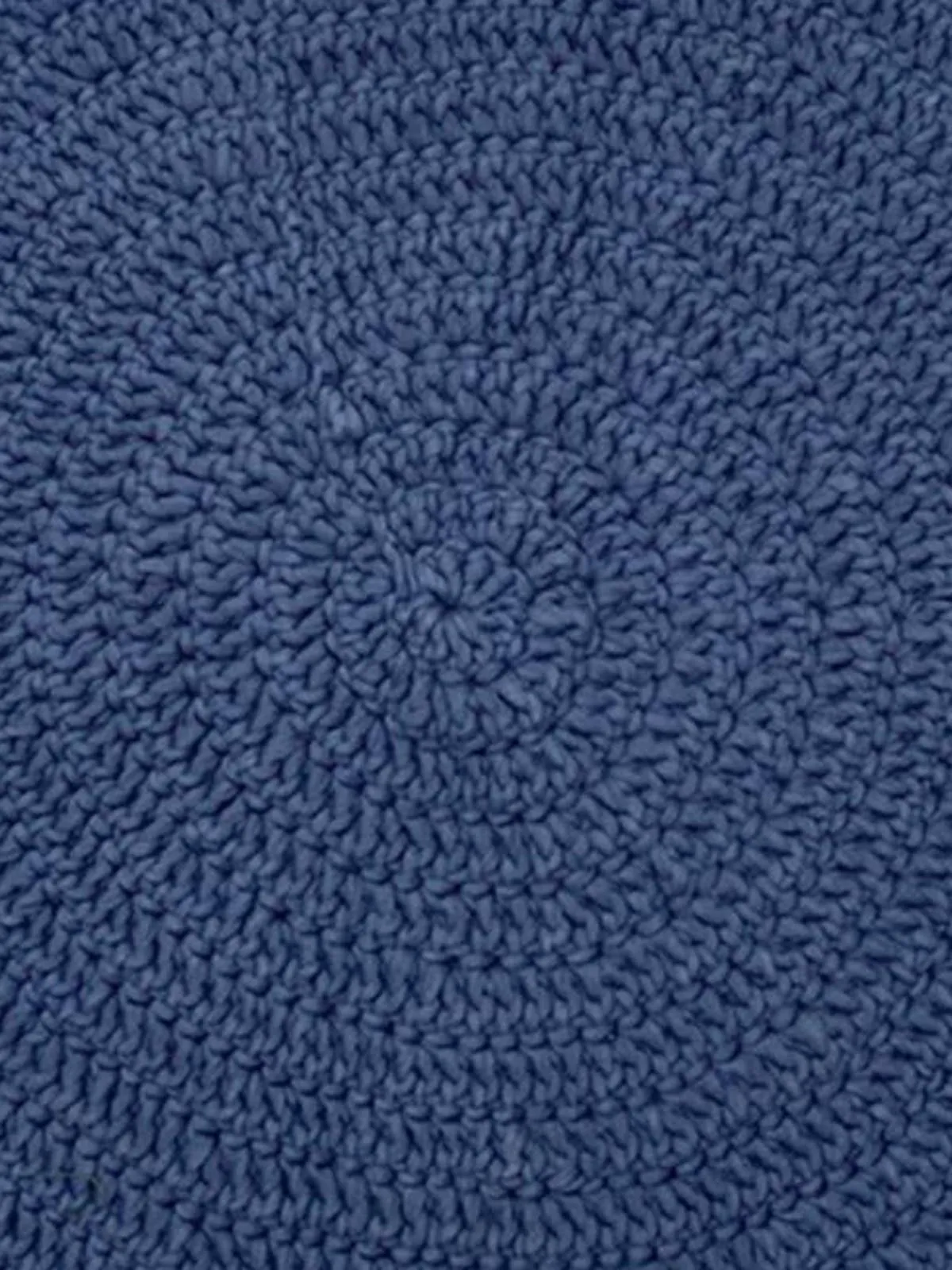 HandKnitted Round Rugs Blue