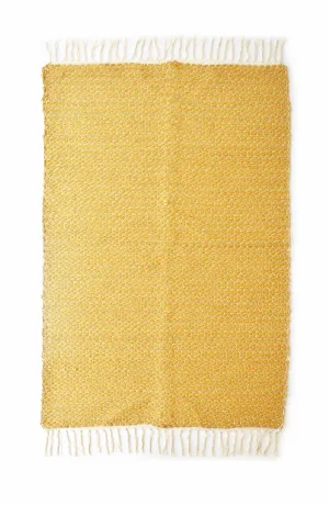 Handmade Recycled Cotton RUG 5.67 ft x 4 ft (H-RUGS-22-011)