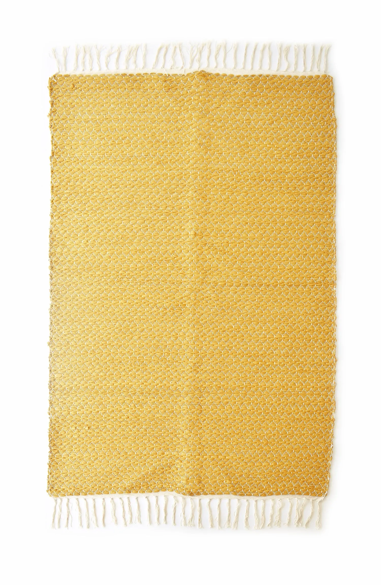 Handmade Recycled Cotton RUG 5.67 ft x 4 ft (H-RUGS-22-011)