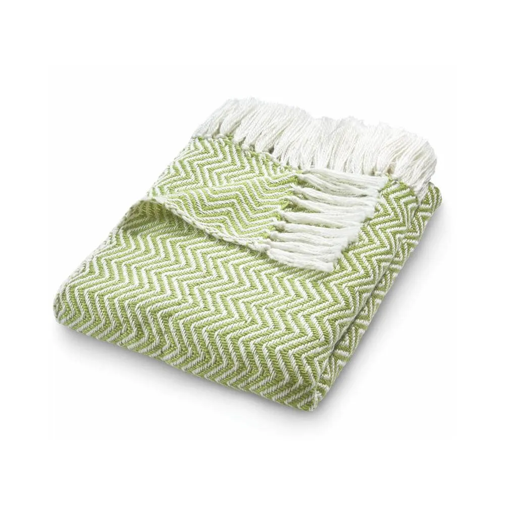 Herringbone Design Woven Throw