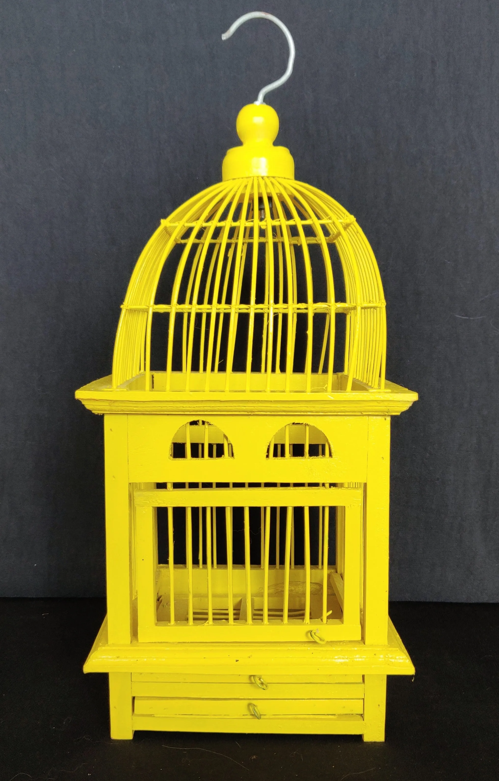 Home Decor. Beautiful Decorative Bamboo and Wood Bird Cage.