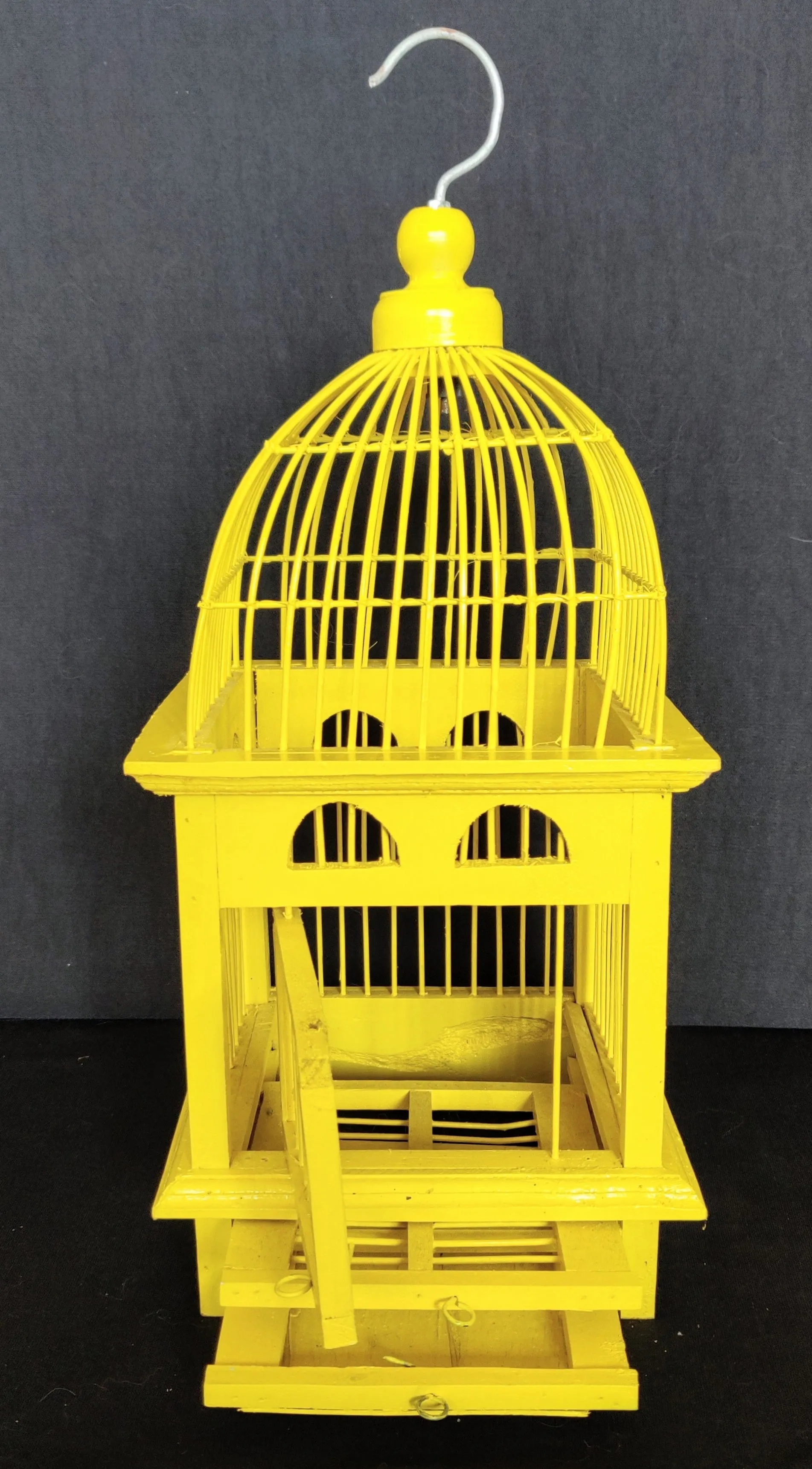 Home Decor. Beautiful Decorative Bamboo and Wood Bird Cage.