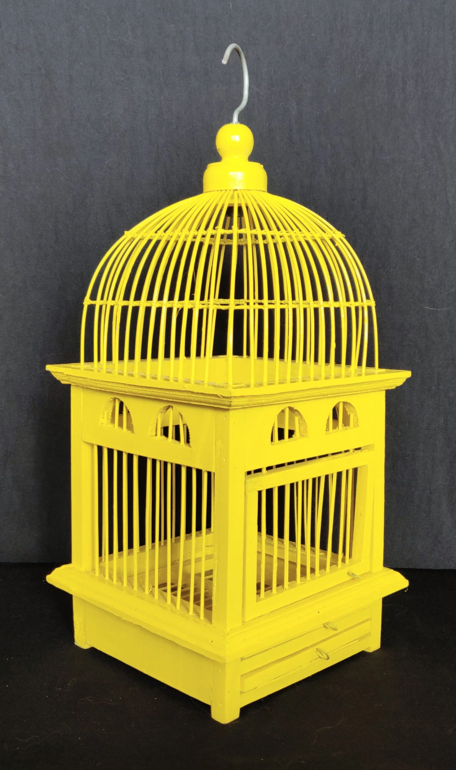 Home Decor. Beautiful Decorative Bamboo and Wood Bird Cage.