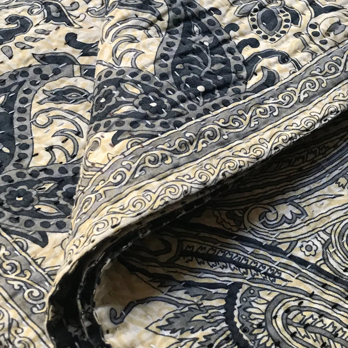 Indigo Swirl Newly Printed Queen Bedcover