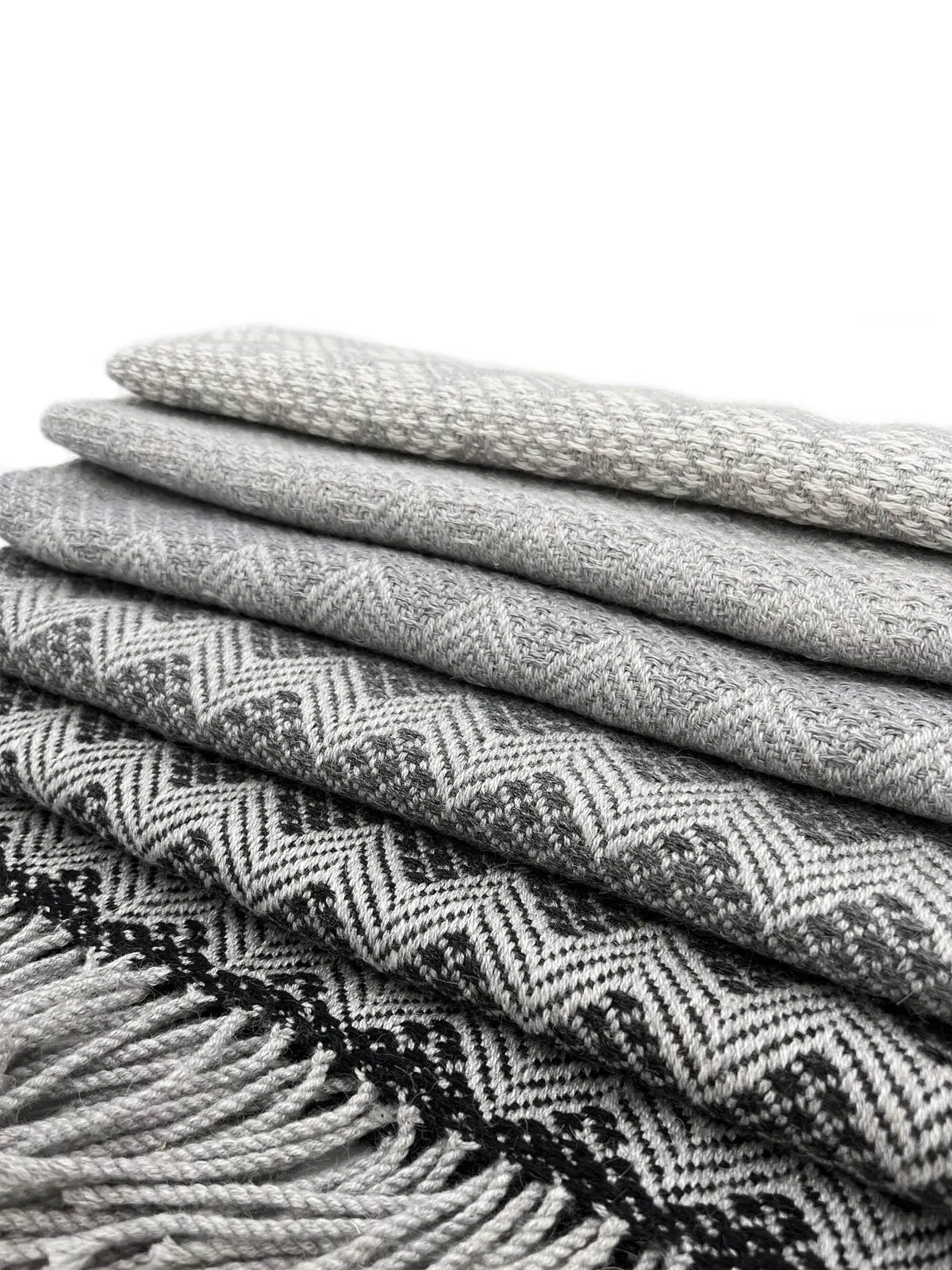 Inkari Alpaca Blanket - Rainbow-Silver Lining