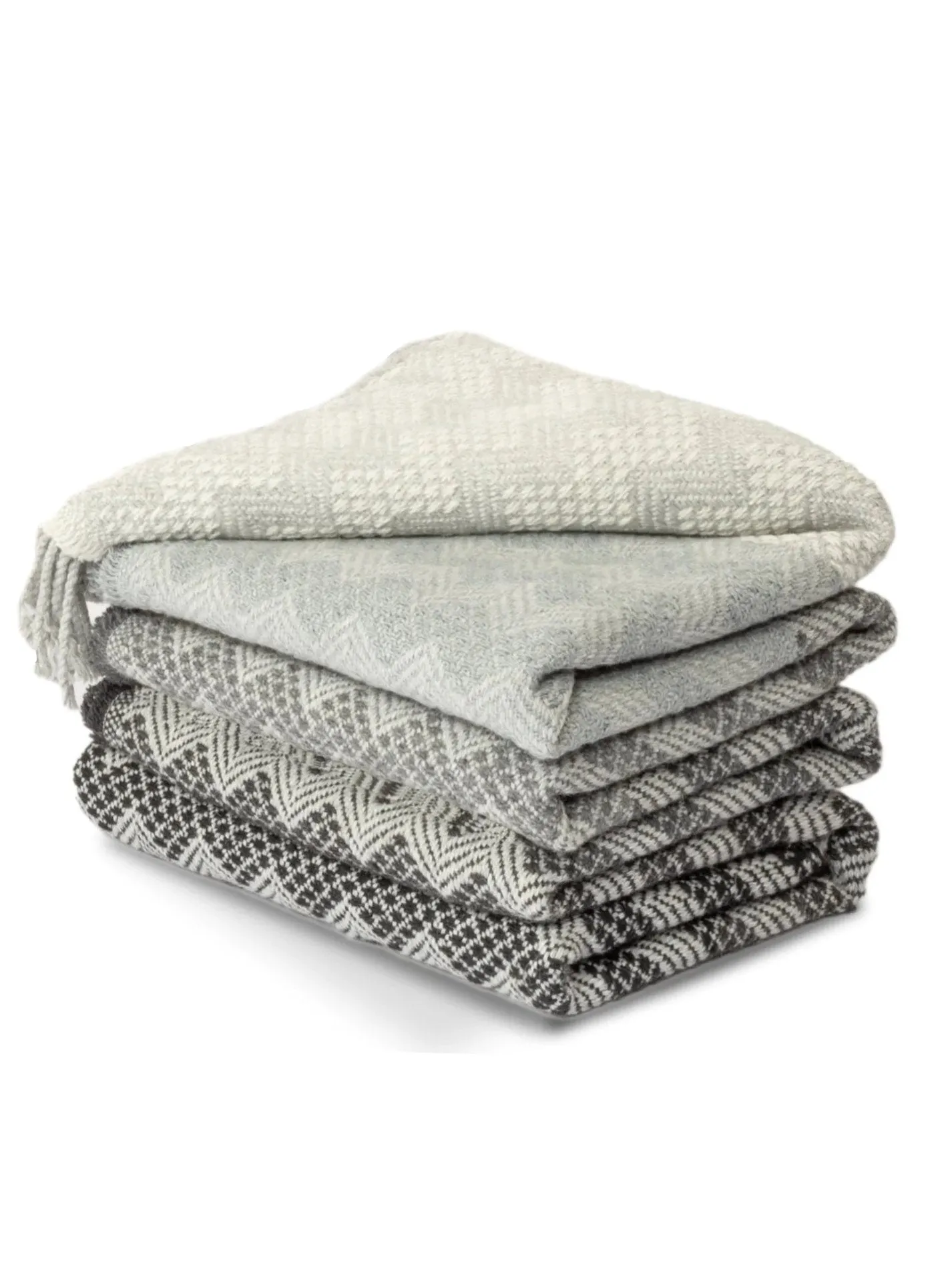 Inkari Alpaca Blanket - Rainbow-Silver Lining