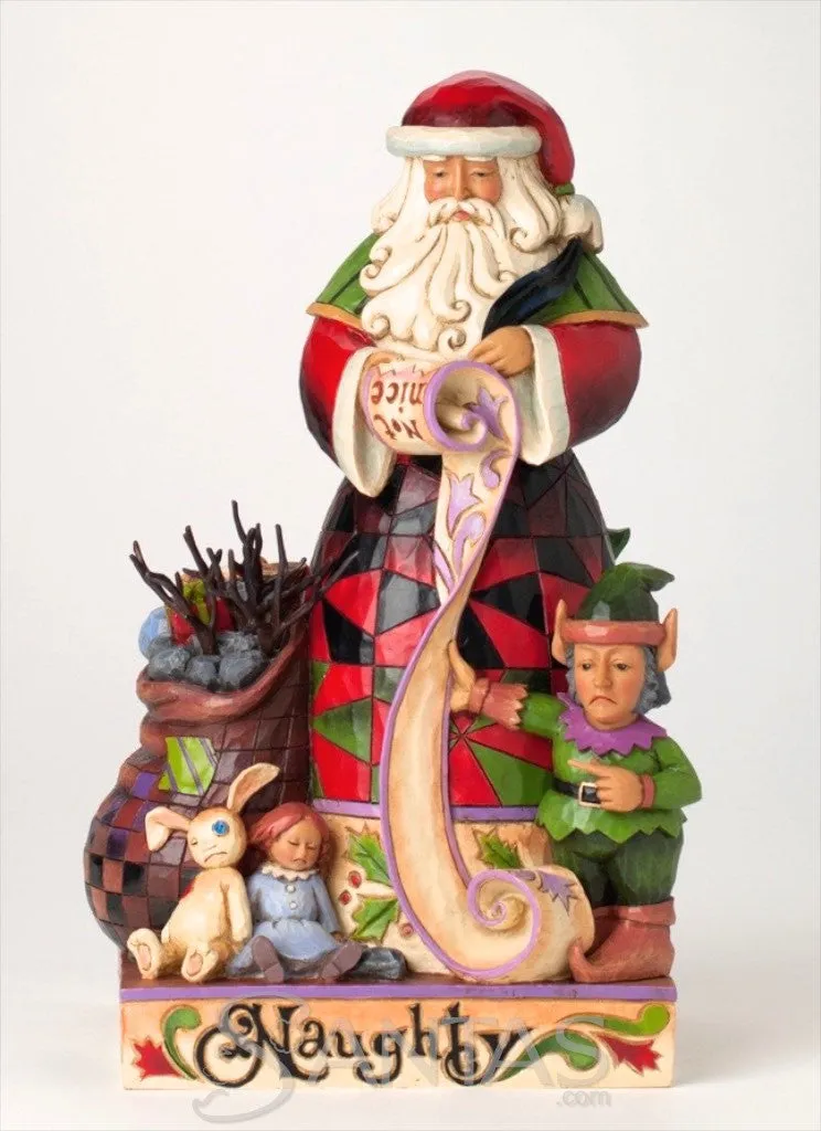 Jim Shore Two Sided Naughty or Nice Santa