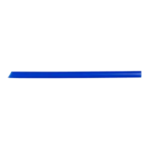 Karat 9" Diagonal Cut Boba Straws Poly Wrapped, Blue - 1,600 pcs