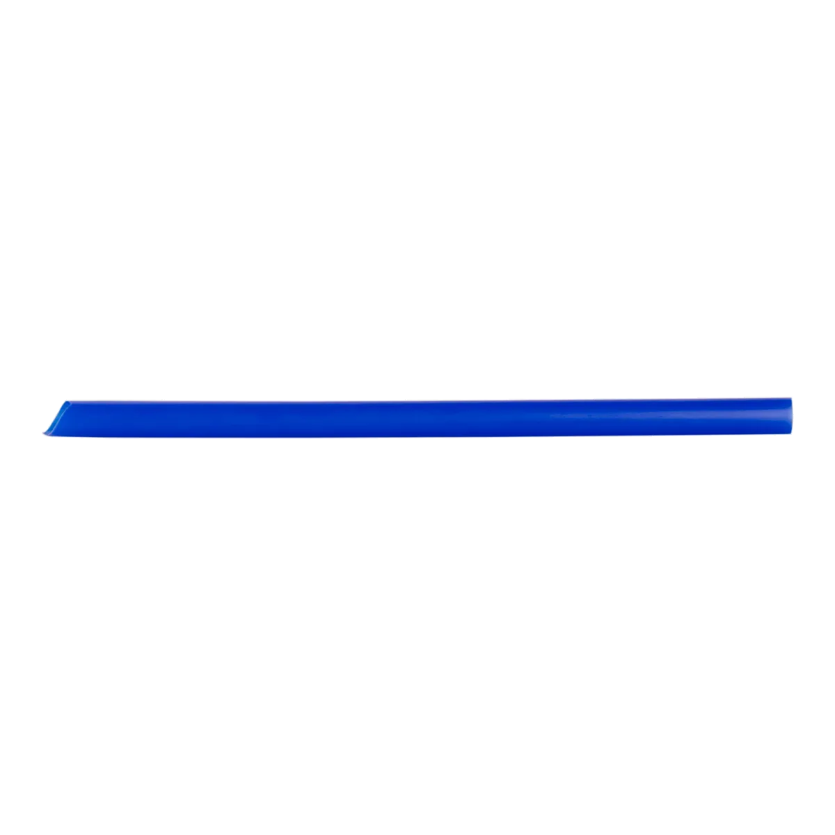 Karat 9" Diagonal Cut Boba Straws Poly Wrapped, Blue - 1,600 pcs