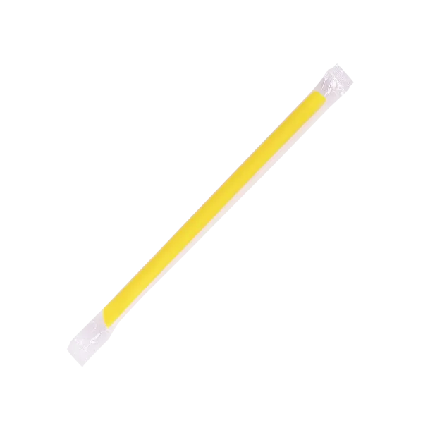 Karat 9" Diagonal Cut Boba Straws Poly Wrapped, Mixed Colors - 1,600 pcs