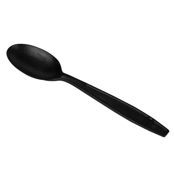 Karat Earth Heavy Weight Bio-Based Tea Spoons, Black - 1000 pcs