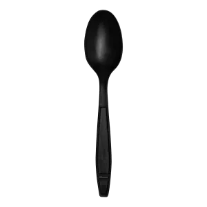 Karat Earth Heavy Weight Bio-Based Tea Spoons, Black - 1000 pcs