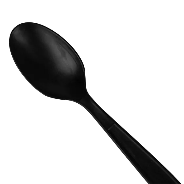 Karat Earth Heavy Weight Bio-Based Tea Spoons, Black - 1000 pcs