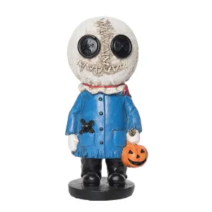Kid with Zombie Head Figurine