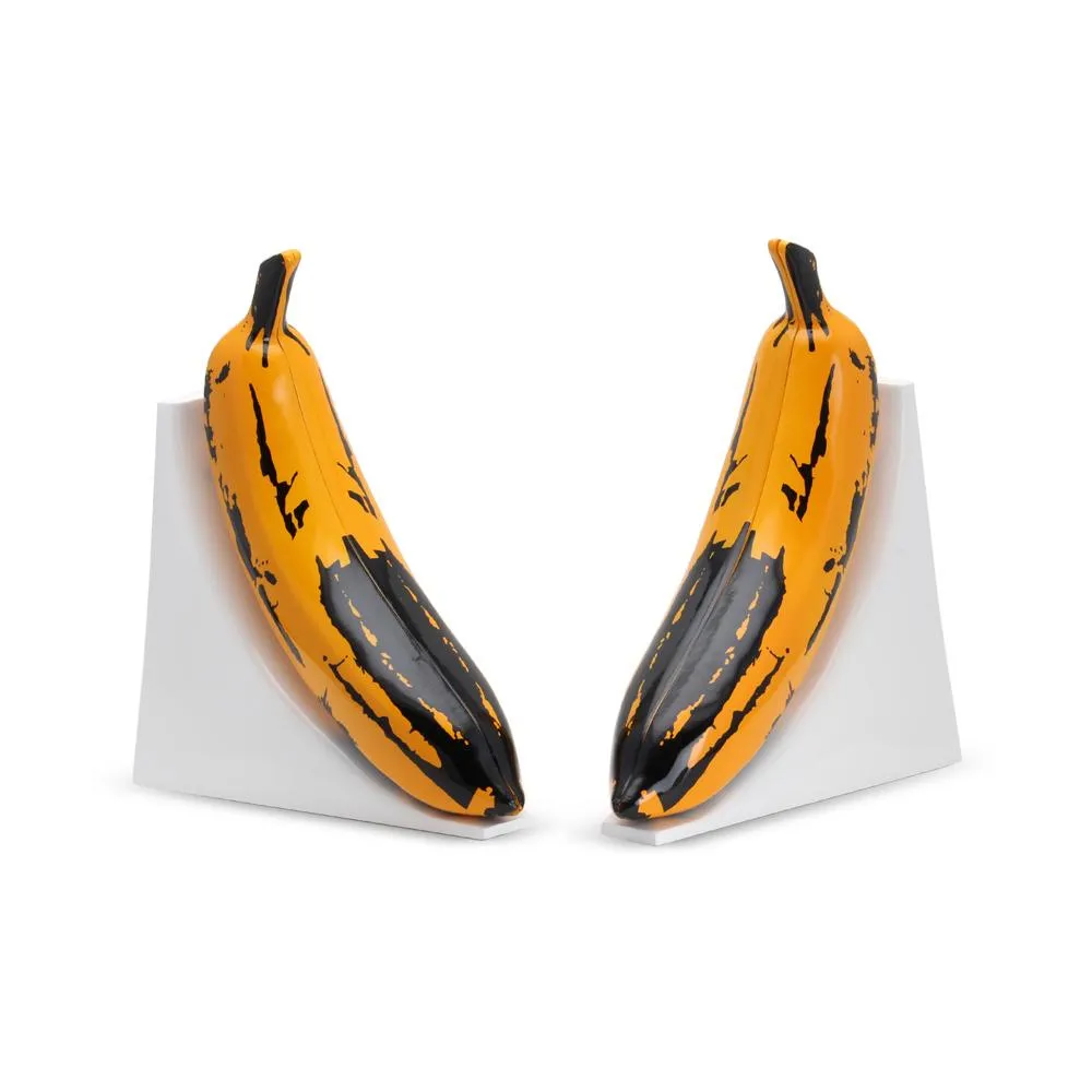 KIDROBOT X ANDY WARHOL RESIN BANANA BOOKENDS