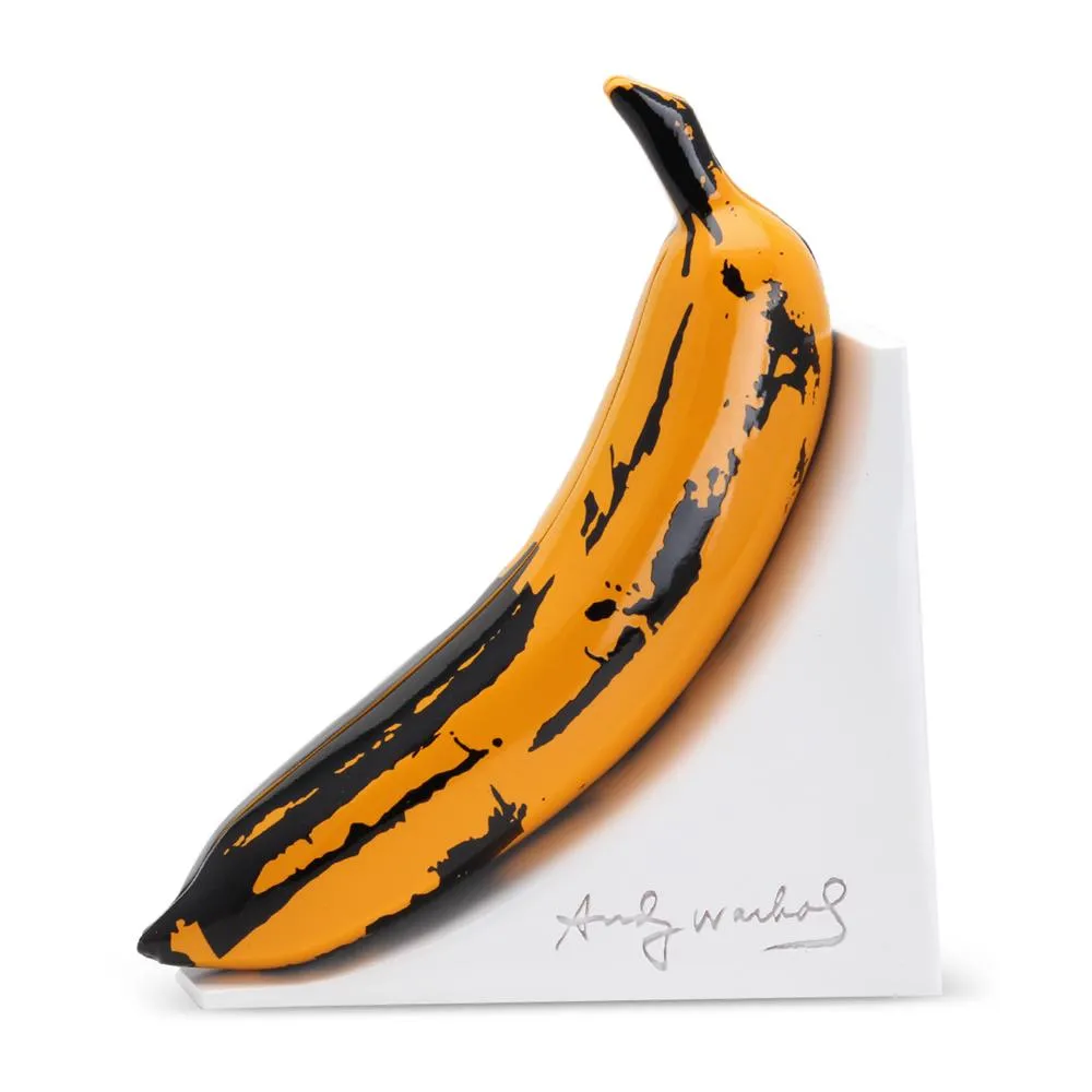 KIDROBOT X ANDY WARHOL RESIN BANANA BOOKENDS