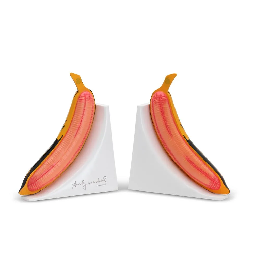 KIDROBOT X ANDY WARHOL RESIN BANANA BOOKENDS