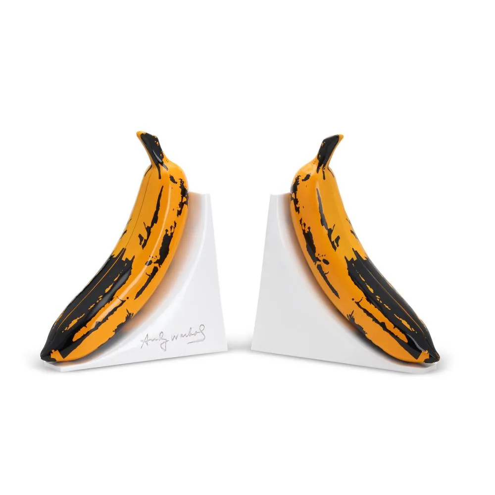 KIDROBOT X ANDY WARHOL RESIN BANANA BOOKENDS