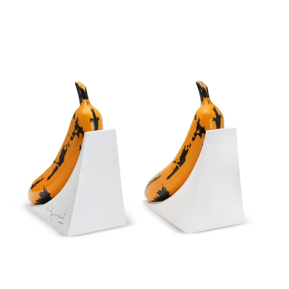 KIDROBOT X ANDY WARHOL RESIN BANANA BOOKENDS