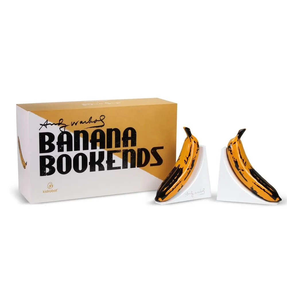 KIDROBOT X ANDY WARHOL RESIN BANANA BOOKENDS