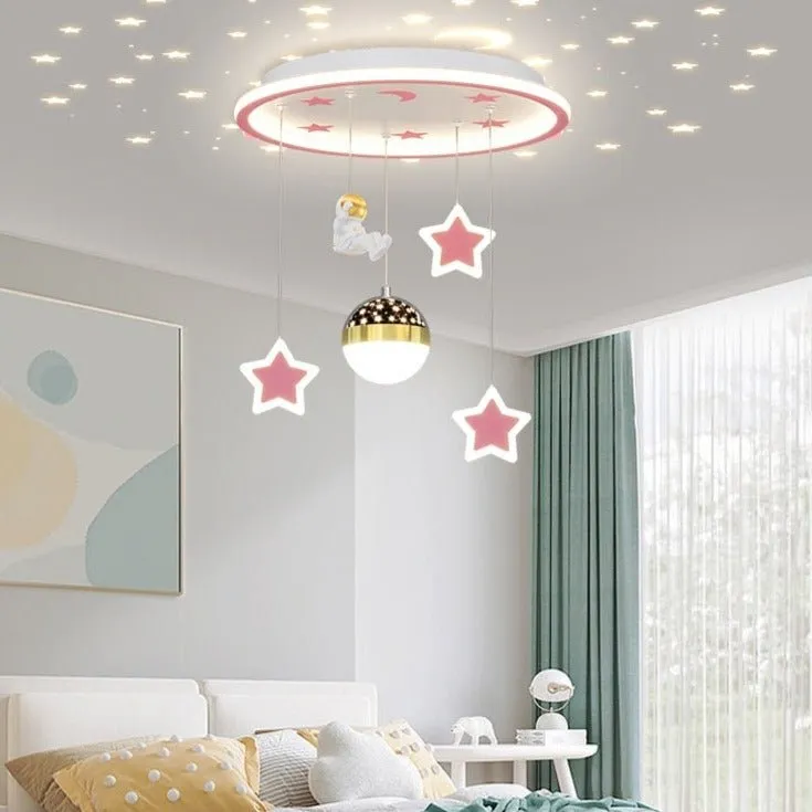 Kids Astronaut Chandeliers Light | Kids Room Decor Lights