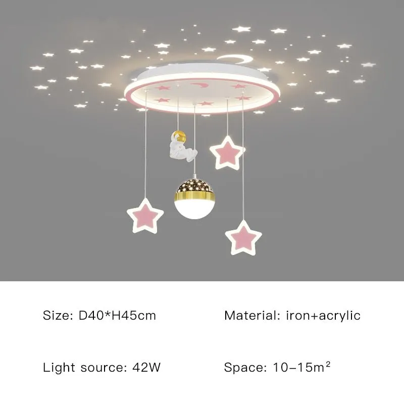Kids Astronaut Chandeliers Light | Kids Room Decor Lights