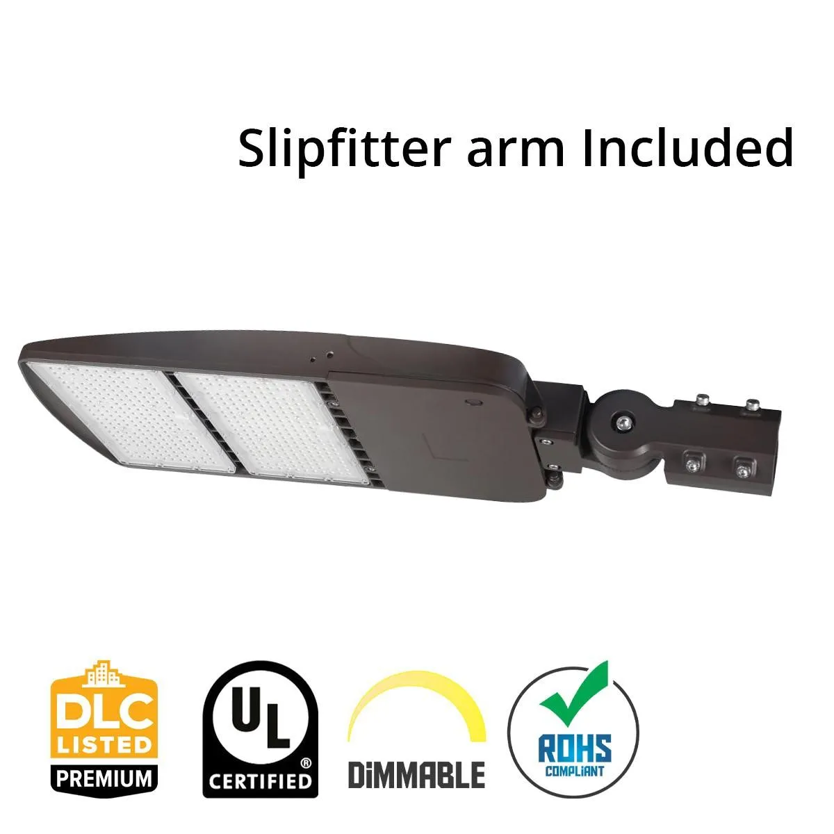 LED Pole Light, 200 Watts, 26500 Lumens, 5000K, Slipfitter Mount, 277-480V