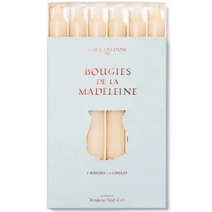 Madeleine Taper Candle - Stone
