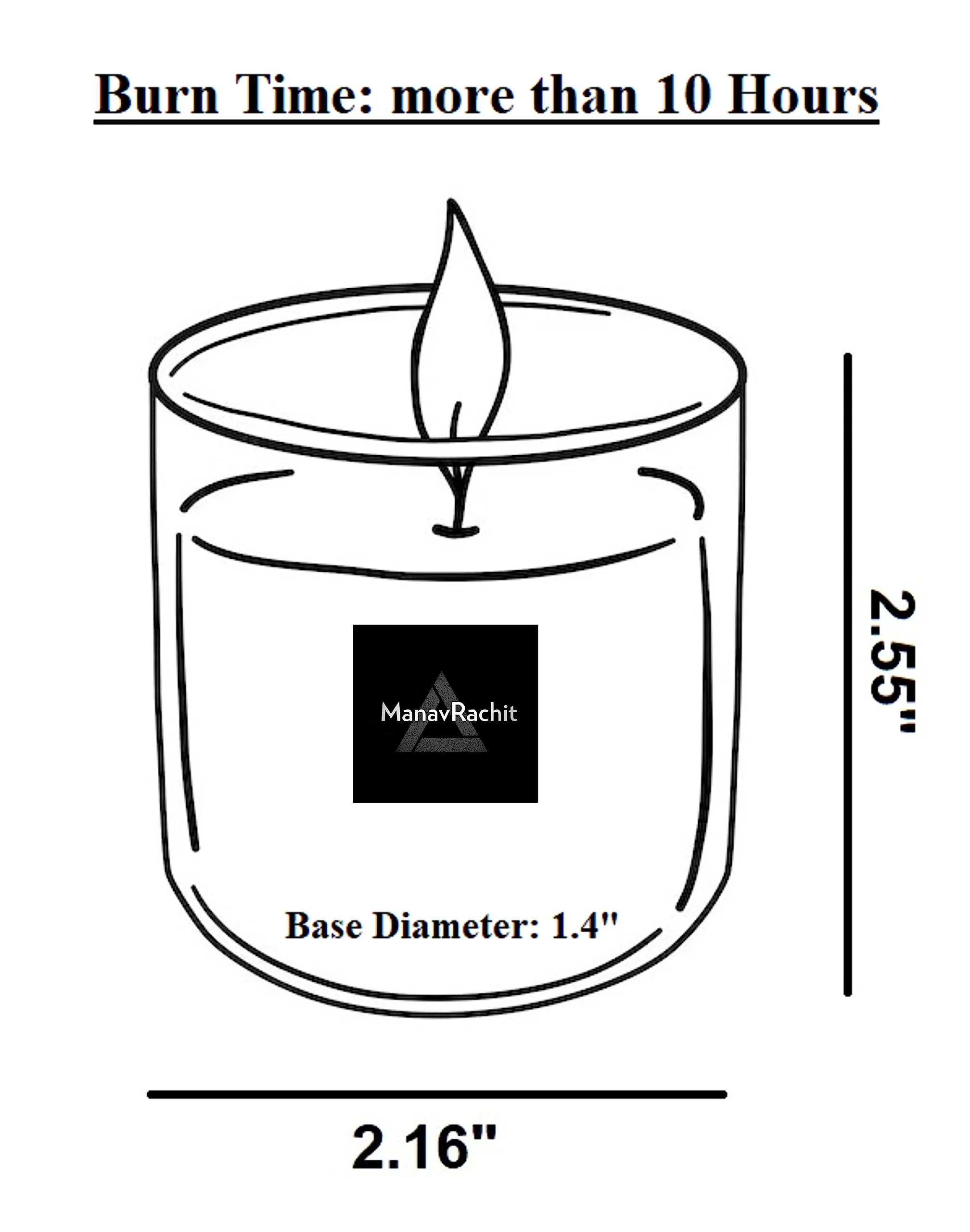 ManavRachit Glass Votive Candles Burn Time: 10 Hours, Paraffin Wax for Decoration of Diwali, Christmas, Parties & Special Occasions (Jasmine, Lamon, Lavender, Rose, Strawberry, Set of 5)