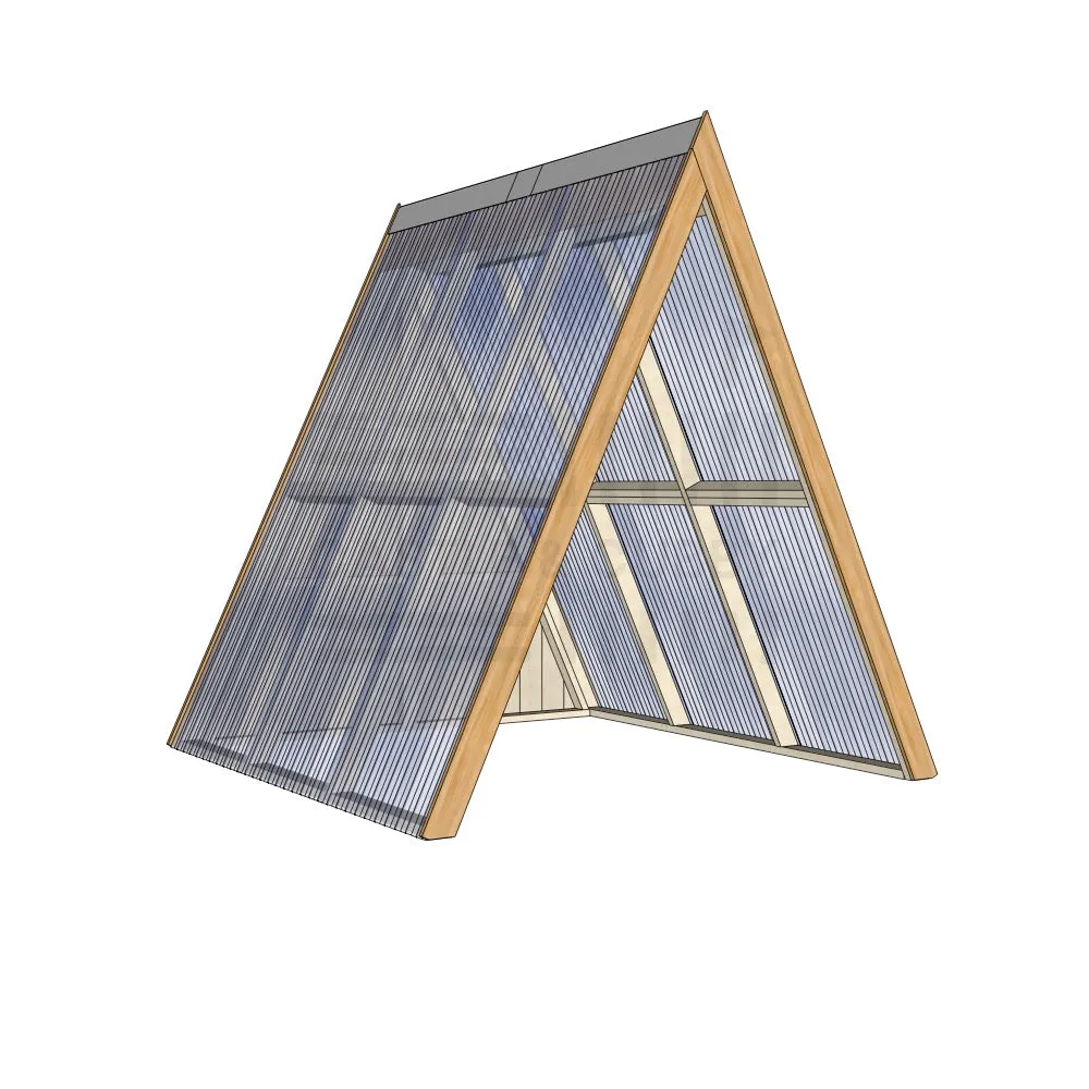 Open A-Frame Cubby House