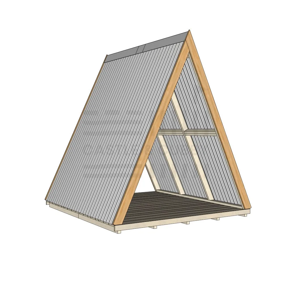 Open A-Frame Cubby House