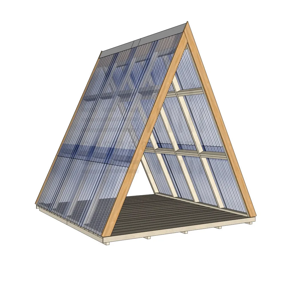 Open A-Frame Cubby House