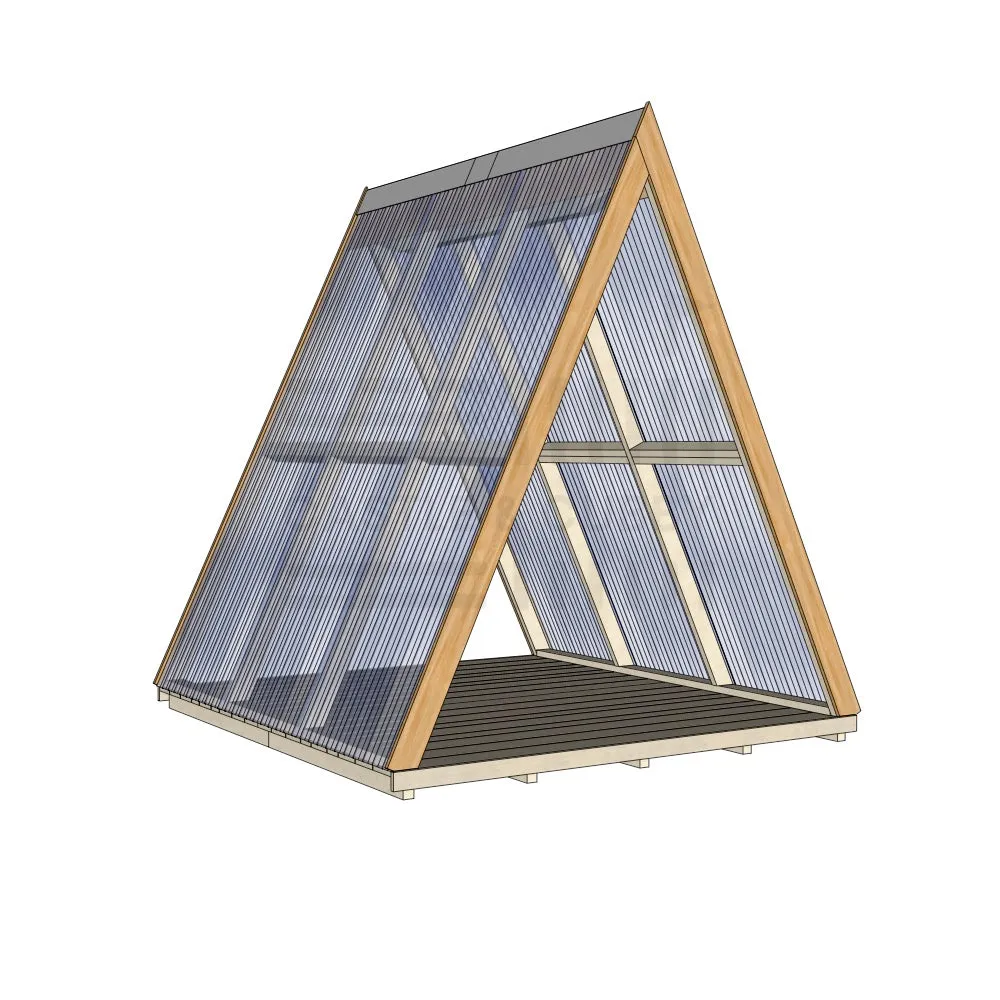 Open A-Frame Cubby House