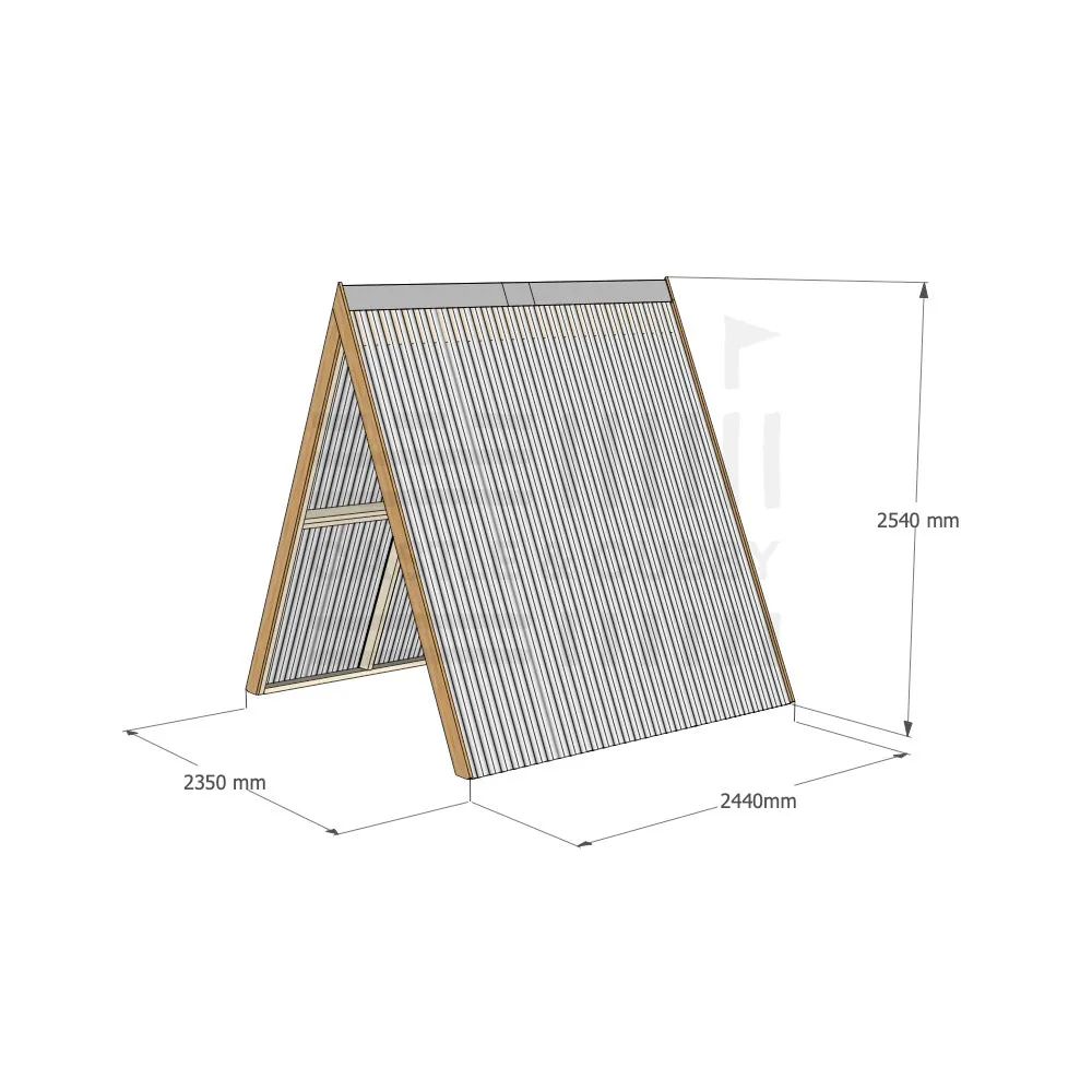 Open A-Frame Cubby House