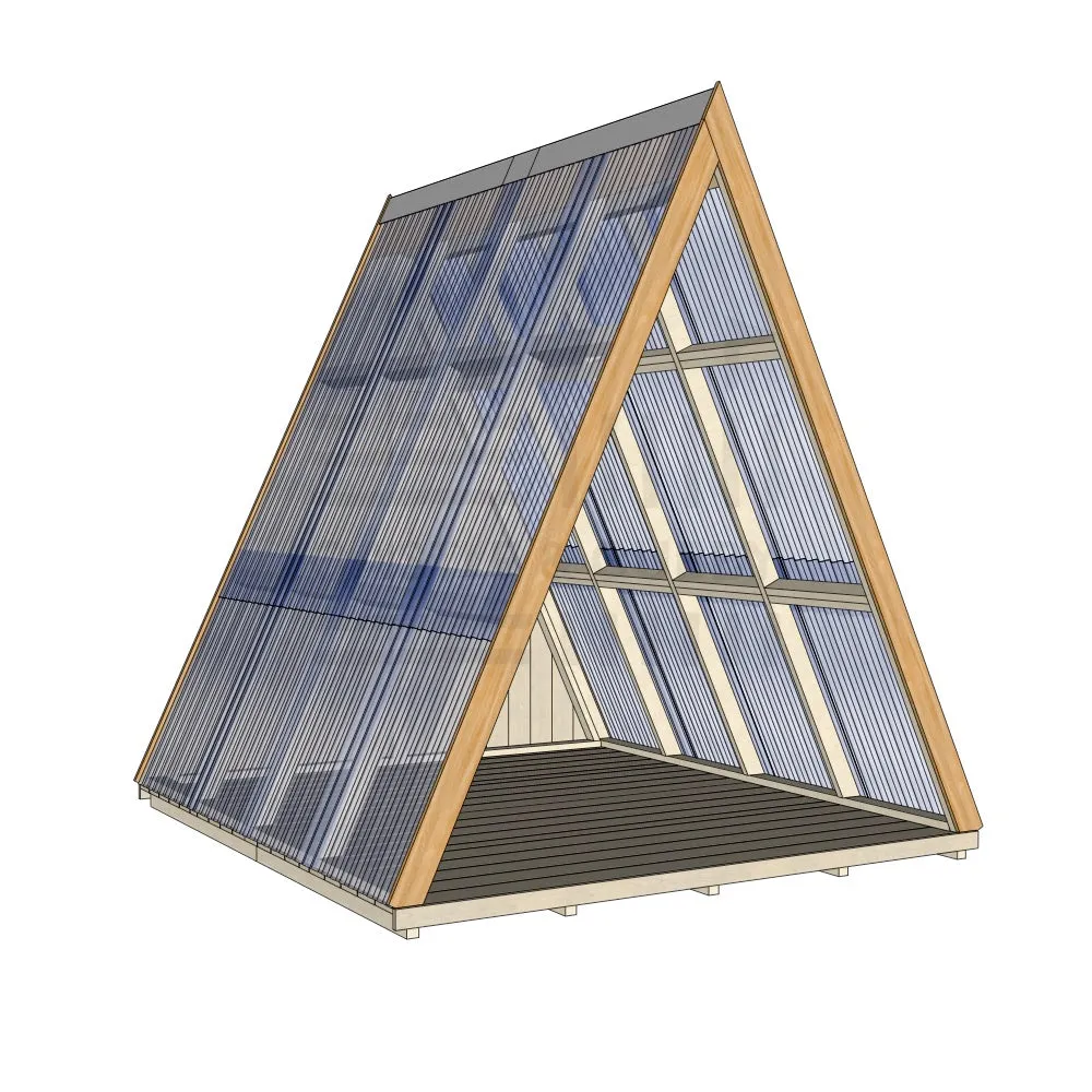 Open A-Frame Cubby House