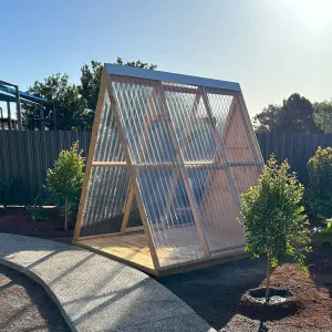 Open A-Frame Cubby House