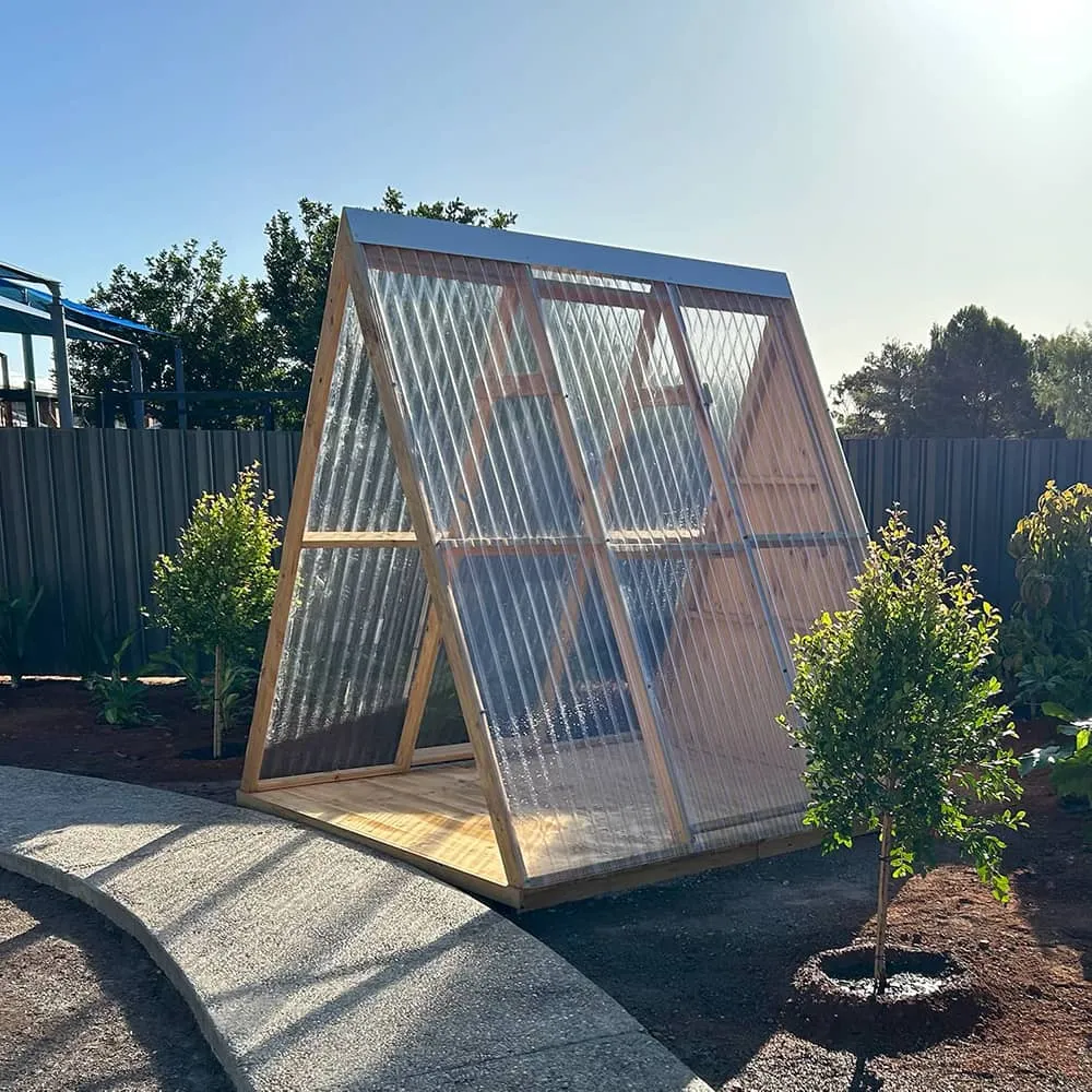 Open A-Frame Cubby House