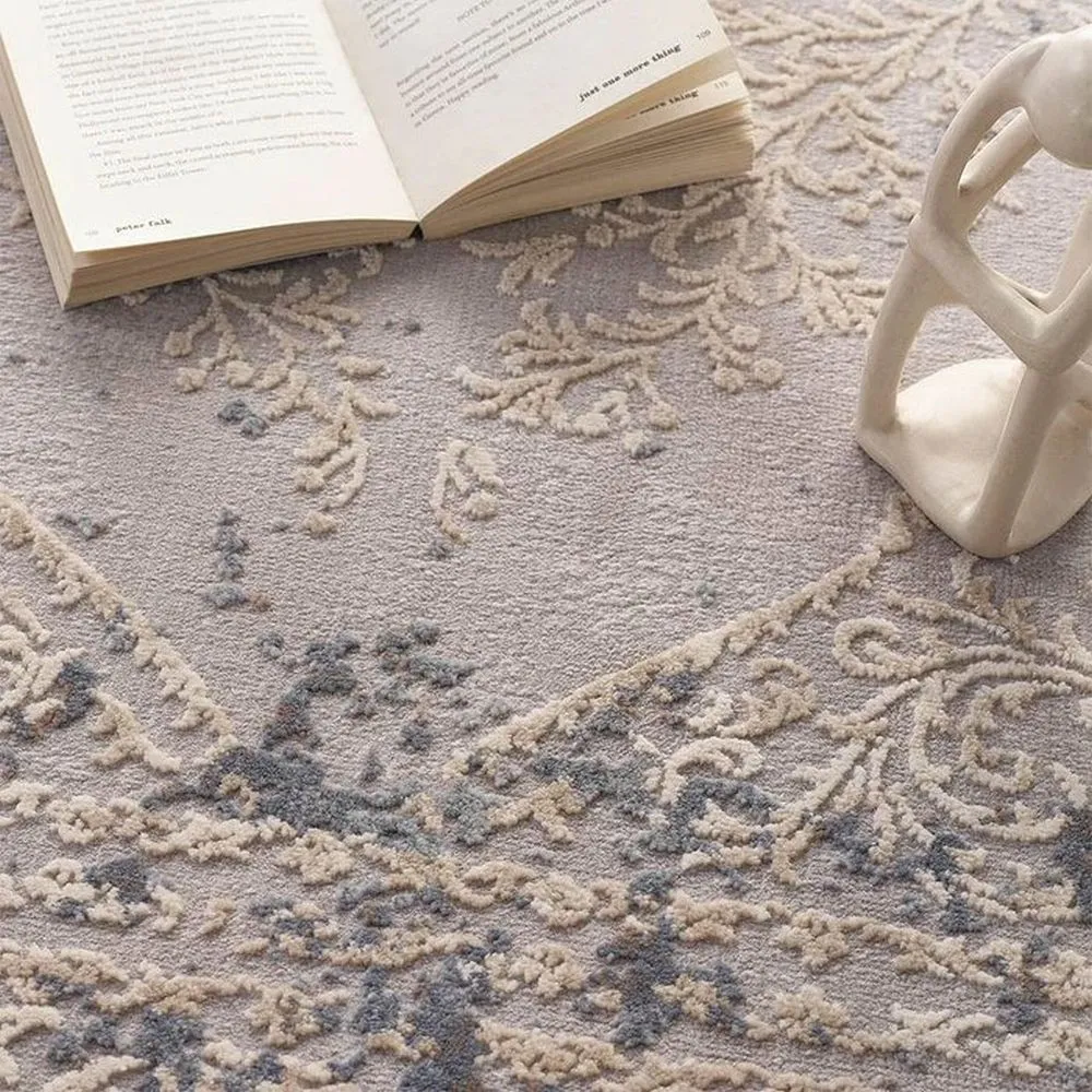 Origin Rugs 80 x 150cm Blue Aura Vintage Medallion Rug