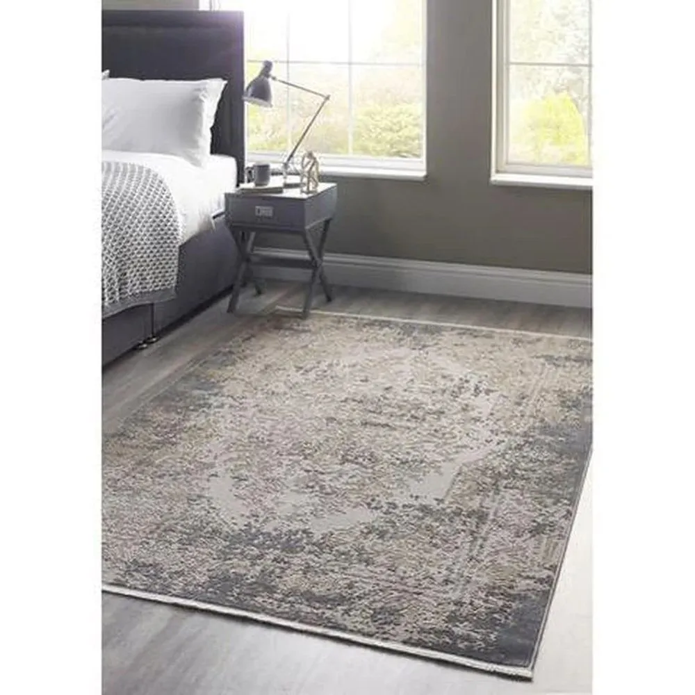 Origin Rugs 80 x 150cm Blue Aura Vintage Medallion Rug