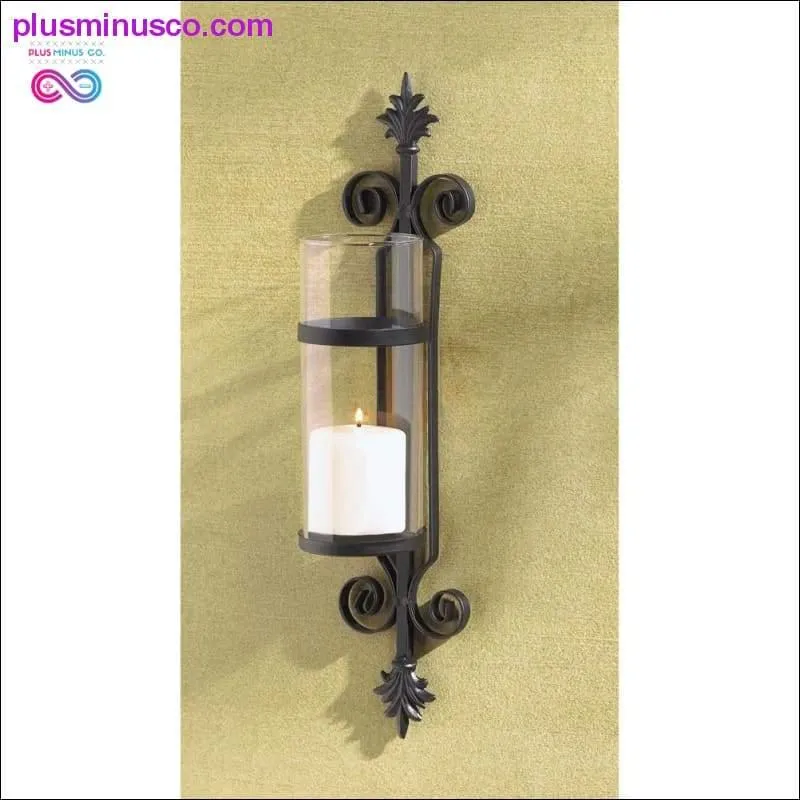 Ornate Scroll Candle Sconce ll Plusminusco.com